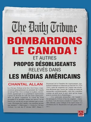 cover image of Bombardons le Canada!